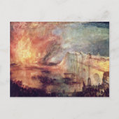 ターナーによる議会の家の燃え上がり ポストカード (正面)