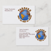 ターナーの地球のおもしろいなWoodturningの地球 名刺 (正面/裏面)