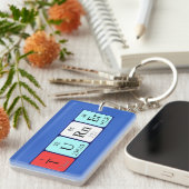 ターナーの定期テーブル名のキーリング キーホルダー (正面右)