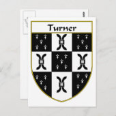 ターナーコート・オブ・アームズ/家紋 ポストカード (正面/裏面)