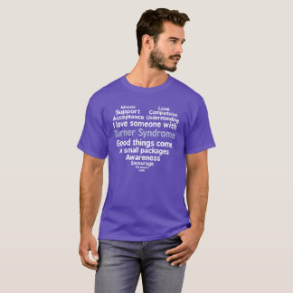ターナーシンドロームの認識度I愛誰かとの Tシャツ