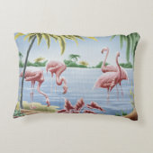 ターナーフラミンゴ装飾用クッション(カラー鮮やか付) アクセントクッション (裏面)
