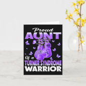 ターナー症候群の戦士の意識を持つ自慢の叔母 カード (黄色い花)