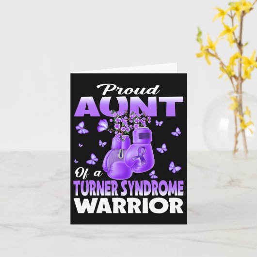 ターナー症候群の戦士の意識を持つ自慢の叔母 カード (黄色い花)