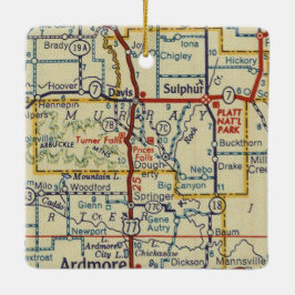 ターナー秋OKヴィンテージマップ セラミックオーナメント