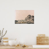 ターナー – ウィンザー城と鹿と公園 ポスター (キッチン)