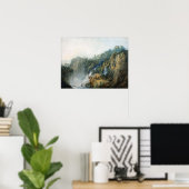 ターナー – チボリとシビルとカスケードの寺院 ポスター (ホームオフィス)