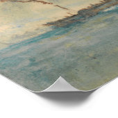 ターナー – パドル – 嵐の中の船 ポスター (角)