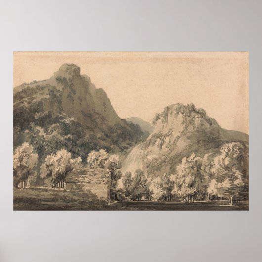 ターナー – ロドーレ・カンバーランドの滝 ポスター (正面)