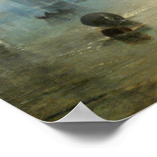 ターナー – 月明かりの下、石炭の中で持ち上げるケルメン ポスター (角)