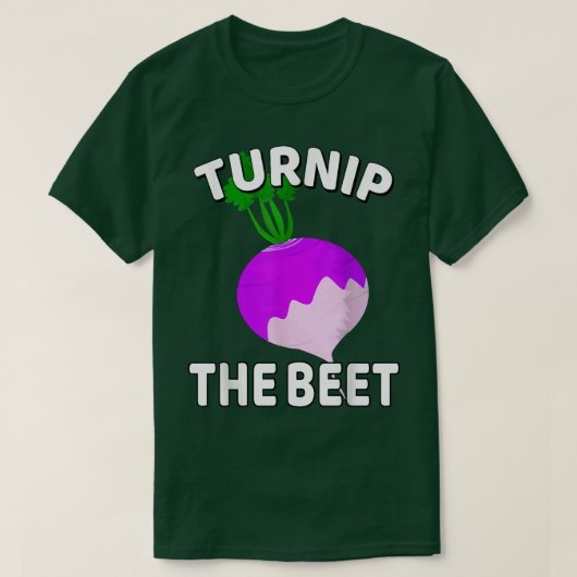 ターニップザビーツカブ愛好家ビーガンベジタリアンパン Tシャツ (デザイン正面)