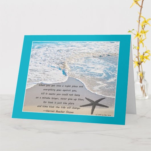 ターニングタイドのグリーティングカード カード (黄色い花)