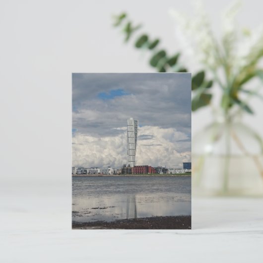 ターニングトルソビーチマルメスウェーデン ポストカード (スタンド正面)