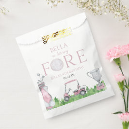 ターニングフォーピンクゴルフ4th誕生日パーティー フェイバーバッグ