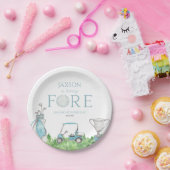 ターニングフロントブルーゴルフ4th誕生日パーティー ペーパープレート (パーティー)