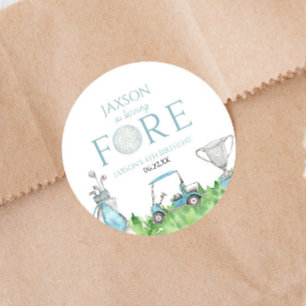 ターニングフロントブルーゴルフ4th誕生日パーティー ラウンドシール