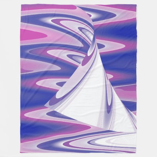 ターニング波 フリースブランケット (正面)