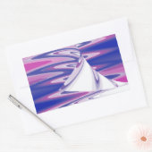 ターニング波 長方形シール (封筒)