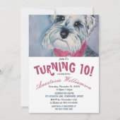 ターニング10誕生日パーティー招待状 招待状 (正面)