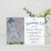 ターニング13野球パーティの招待状 招待状 (スタンド正面)