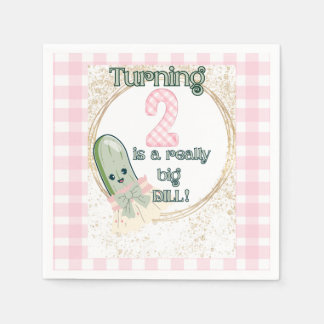 ターニング2は本当に大きなディル！誕生日ナプキン スタンダードカクテルナプキン