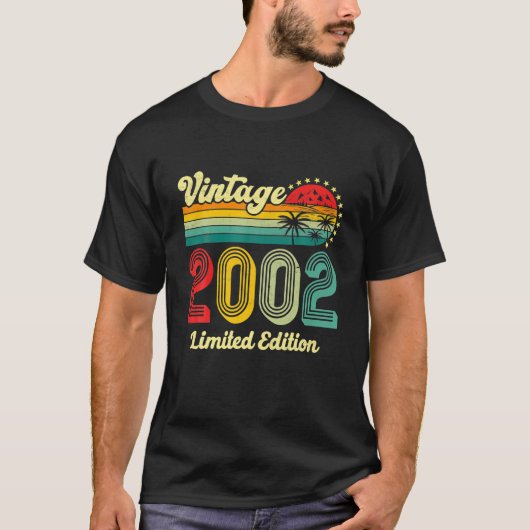 ターニング20誕生日デコレーション20th BDay 2002 Tシャツ (正面)