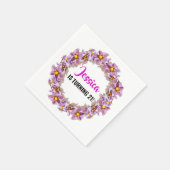 ターニング21熱帯ピンク、紫、青のカクテル スタンダードカクテルナプキン (角)