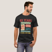 ターニング63歳63rd誕生日デコレーションBDA Tシャツ (正面フル)
