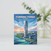 ターニング・トルソ スウェーデン ポストカード (スタンド正面)