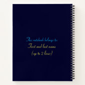 ターニングCジャンプ海軍とウクライナブルーとイエロー ノートブック (裏面)