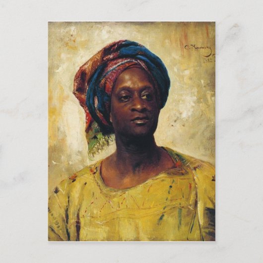 ターバンのアラビア人 ポストカード (正面)