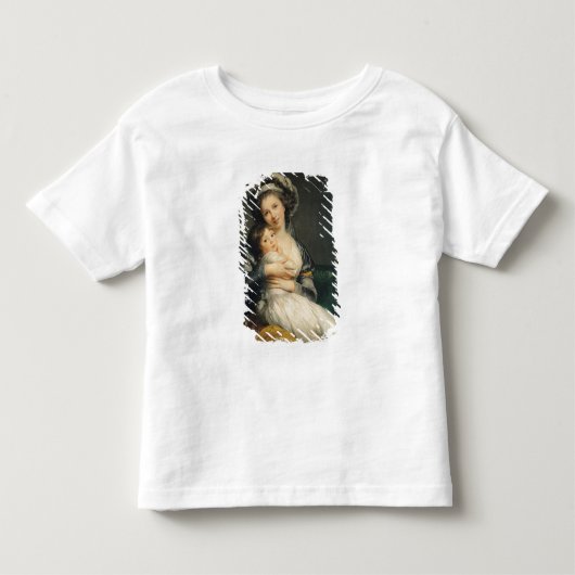 ターバンの自画像と彼女の子供, 1786 トドラーTシャツ (正面)
