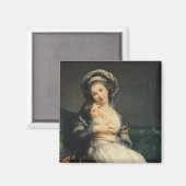 ターバンの自画像と彼女の子供, 1786 マグネット (正面/裏面)