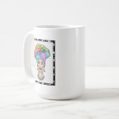 ターバンの黒いカラフル女 コーヒーマグカップ (正面左)