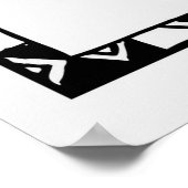 ターバンの黒いカラフル女 ポスター (角)