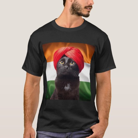 ターバンを巻いたボンベイ Tシャツ (正面)