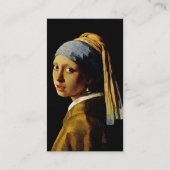 ターバンを持つ女の子か真珠のイヤリングを持つ女の子 名刺 (裏面)