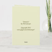 ターバン素晴らしスカッシュカード付き角フクロウ カード (裏面)