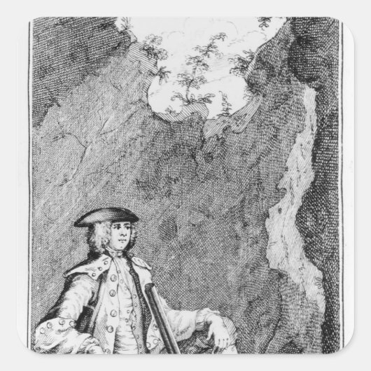 ターピンが洞窟に隠れた スクエアシール (正面)