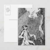 ターピンが洞窟に隠れた ポストカード (正面/裏面)