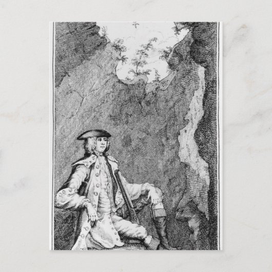 ターピンが洞窟に隠れた ポストカード (正面)