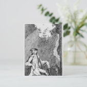 ターピンが洞窟に隠れた ポストカード (スタンド正面)