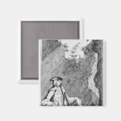 ターピンが洞窟に隠れた マグネット (正面/裏面)