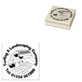 ターフィング&造園。 ラバースタンプ (押印)