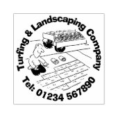 ターフィング&造園。 ラバースタンプ (インプリント)