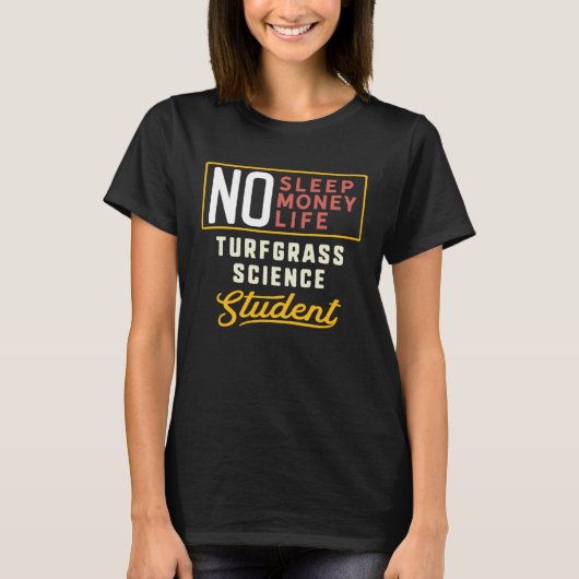 ターフグラス科学専攻の学生の卒業 Tシャツ (正面)