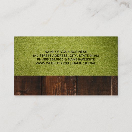 ターフグラス |子犬 名刺 (裏面)