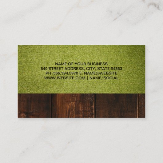 ターフグラス |歩くと犬 名刺 (裏面)