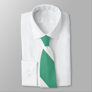 ターフグリーンアンドホワイトブロード大学ストライプ大学 ネクタイ
