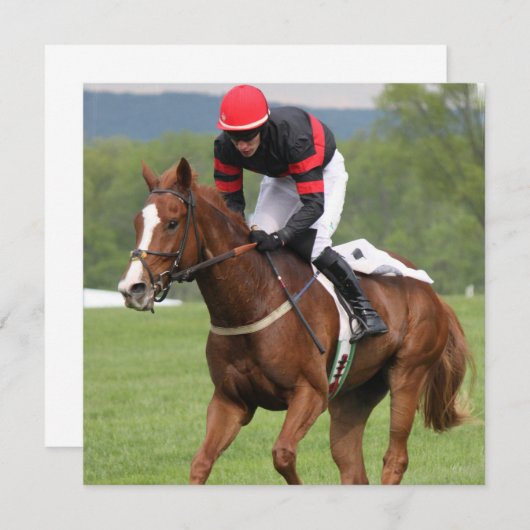 ターフホースレース招待状 招待状 (正面/裏面)